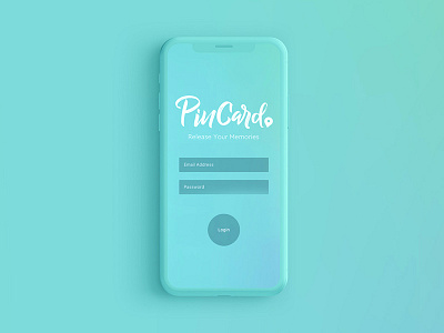 PinCard 3d color colour design graphics logo mockup phone student typography ui ux