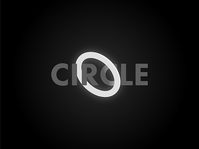 Circle logo concept 3d branding dark gaming glow hacker hacking logo neon realistic skewomorphism