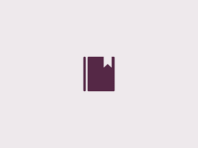 Book logo concept academy book bookmark books brown icon knowledge learn library logo minimalism reading science study white space