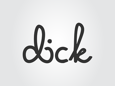 dick dribbble letter logo