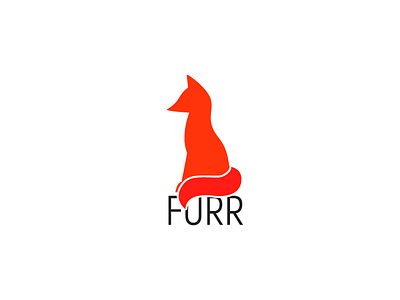 Furr flat fox logo minimalism modern