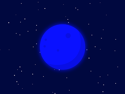 Planet blue cosmos flat flat design planet space vector