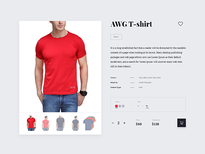 Weekly UI - 1 clothes ecommerce gray product shop store t-shirt