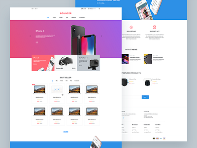 Bouncer Ecommerce Adobe XD UI Kit