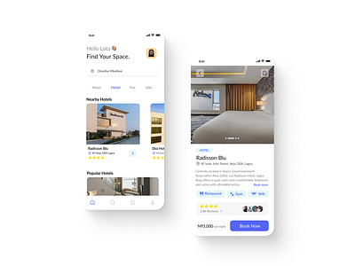 Hotel Booking App figma landingpage ui uidesign