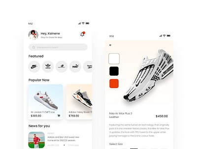 E-Commerce Mobile App Design ui