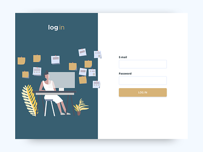 Log in experience design experience illustration log in log in screen web