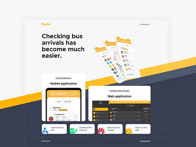 Prevozki product landing page