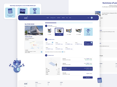 Storage unit rental checkout process