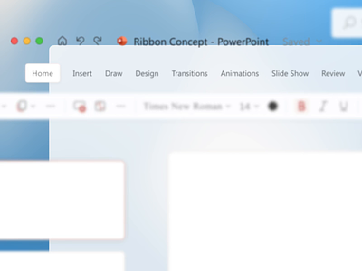 Microsoft Office Ribbon UI app design desktop fluent microsoft office powerpoint ui