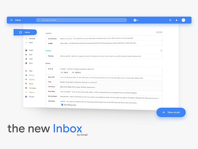 Inbox by Gmail redesign email gmail google inbox mail ui