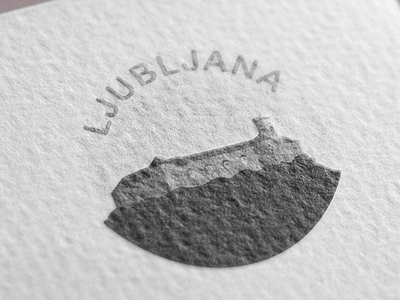 Ljubljana Castle illustration - print