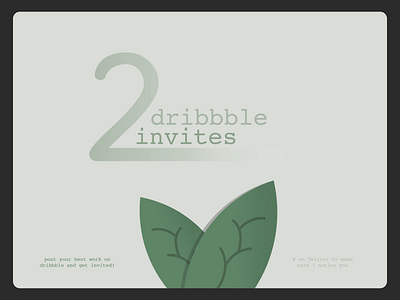 2 invites to give away! debut design illustration invite prospect