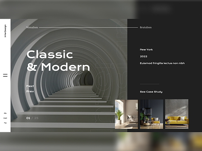 Classic & Modern classic design flat graphic design room ui web web design