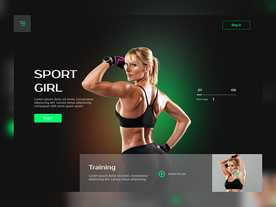 Sport app design graphic design sport web