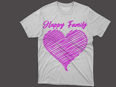 Happy Family T-shirt Design