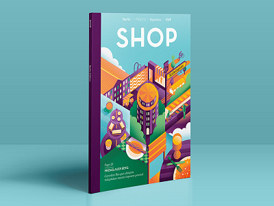 Shop Magazine – Berlin berlin city collage cover editorial germany graphic design illustration magazine
