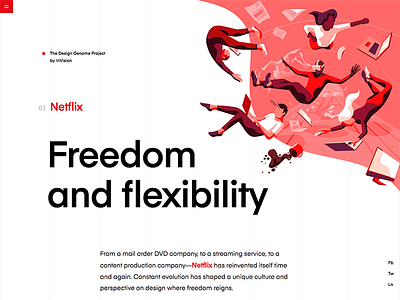 Netflix | Design Genome blue design education grid illustrations product product illustration red typography ui user interface vector
