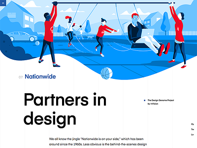 Nationwide | The Design Genome Project blue design education grid illustrations product product illustration red typography ui user interface vector