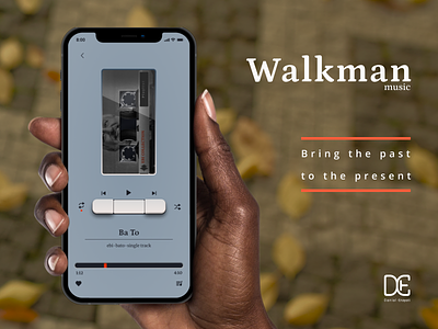 Walkman Music player design figma graphic design mobile music player musicplayer sony ui ux walkman