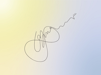 Signature + Guitar branding creative graphic design guitar logo signature ui