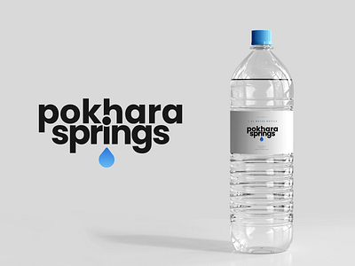 Pokhara Springs - Brand Identity Design bottle logo bottle mockup branding clean creative design fresh logo graphic design illustration logo minimal logo mockup natural logo nature tap logo water logo