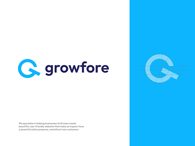 Growfore - Brand Identity Design branding creative design graphic design illustration logo design marketing minimal search logo seo ui vector