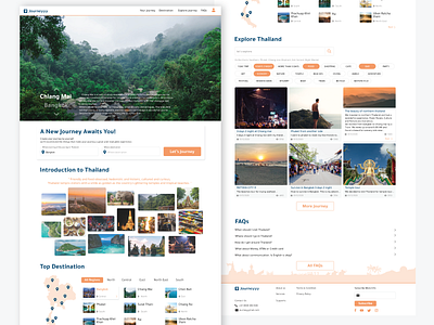 journeyyy design thailand travel ux ui website design