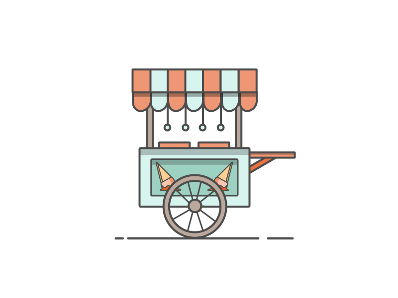 Ice Cream Parlour by Ivy Mukherjee on Dribbble