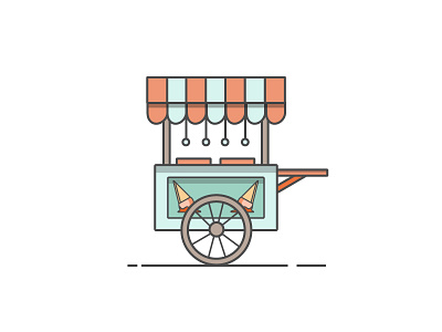 Ice Cream Parlour app delivery design graphic grofers icecream illustration iteration shop shot ui visual