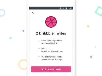 Dribbble Invites