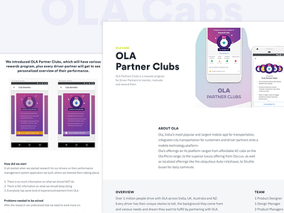 Ola Partner Clubs: Rewards Program for Partners app case study delivery design dribbble drivers icon illustration minimal mobile ola onboarding partners portfolio program rewards ui ux vector visual