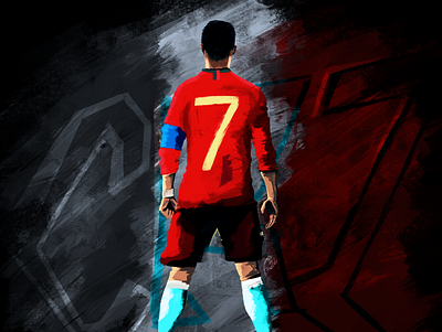 Cristiano Ronaldo concept art cr7 cristiano ronaldo illustration