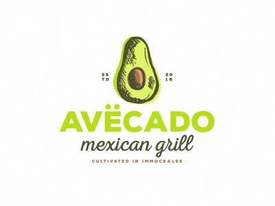 Avecado's avocado branding design flat food food and drink food app ui food art food logo illistration logo retro typography vector vintage