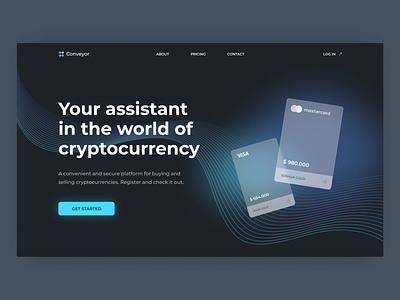 Cryptocurrency - Web Design crypto payments cryptocurrency design figma minimal ui web web design