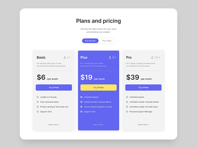 Website - Pricing Plan Page design online shop paymant plans pricing pricing page ui ux web webdesign website