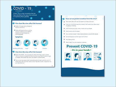 Leaflet Design - COVID 19 adobe xd flayer graphic design ill illustration leaflet design
