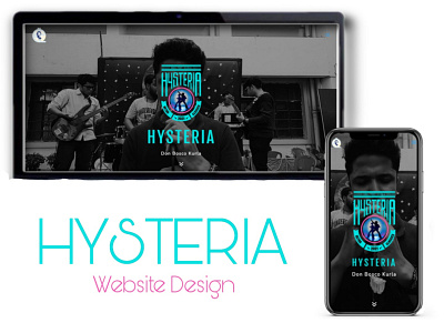 Hysteria Website Design design ui ux web