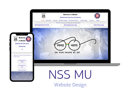 NSS MU Responsive Design app design minimal ui ux web website
