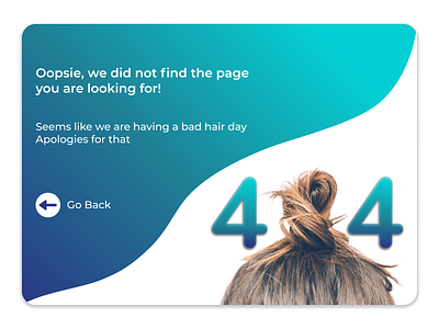 404 Error Page - Haircare Brand 404 404errorpage 404page design error errorpage minimal ui ux web website