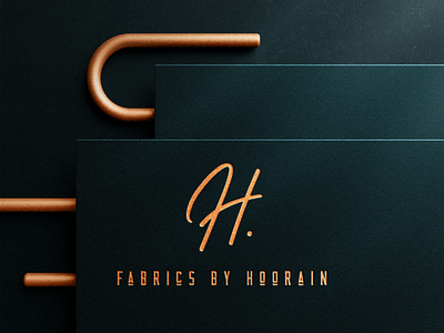 Signature logo Design for @fabricsbyhoorain