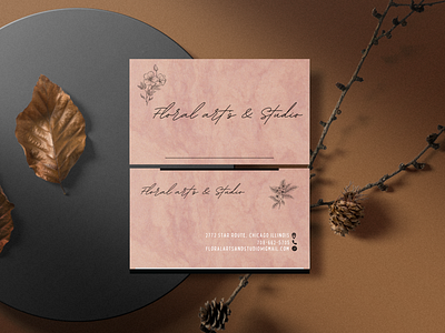 Business Card Design for Floral Art's & Studio's