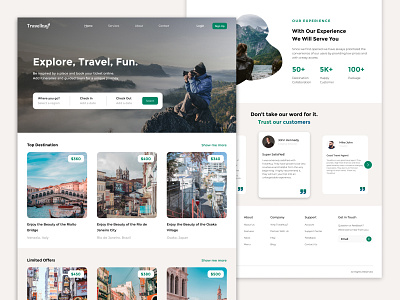 Travelkuy - Travel App Design Landing Page