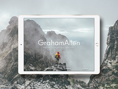 Graham Allen branding change design studio fullscreen responsive tablet website