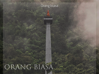 Orang biasa branding design flat graphic design illustration illustrator indonesia indonesian minimal ordinary typography