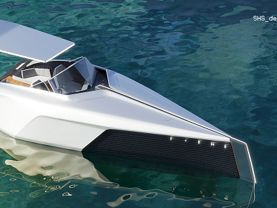 SpeedBoat SHS 3d 3d art 3d artist 3d modeling 3d rendering automotive blender blender3d boat design industrial design luxury mobility transportation visualization yacht yachting