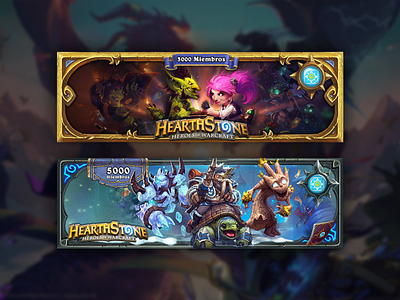 Hearthstone Banners banners design gaming hearthstone social media