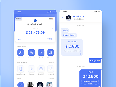 Uone Pay [ UI Design ] mobile app design mobile payments payments uone upi
