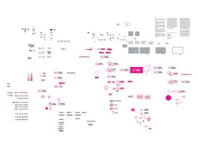 Logo Development Process animation artboard bubble identity logo magenta mark pink process speech bubble versions