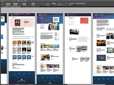 Gettin Busy blue drake kittens layout pages ui ux webdesign